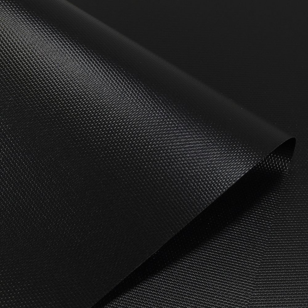 Black blackout shade fabric